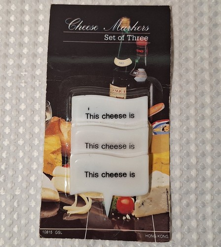 Vintage cheese markers pack - cheese, of