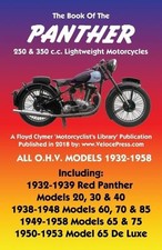 W C Haycraft BOOK OF THE PANTHER 250 & 350 c.c. LIGHTWEIGHT MOTORCYC (Paperback)