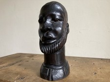 African ebony carved bust - carved,