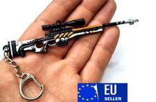 RARE WW2 mini gun AWM Sniper rifle L115A1 full metal keychain toy gift EU