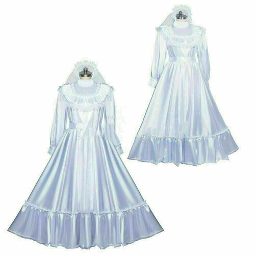 New sissy maid satin wedding - new,