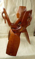 Unusual wooden planter holder-