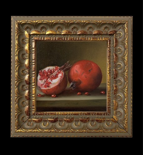 Original miniature oil - miniature,