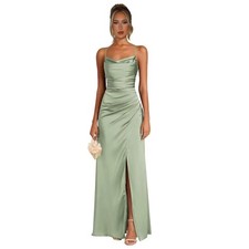 Satin Bridesmaid Dresses Long