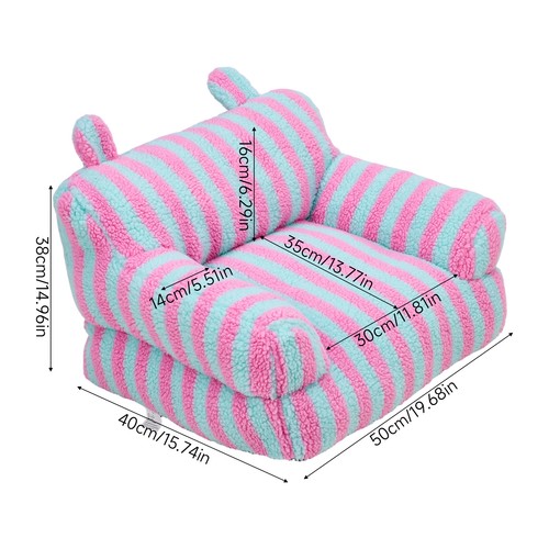 Striped pet sofa bed washable - pet,
