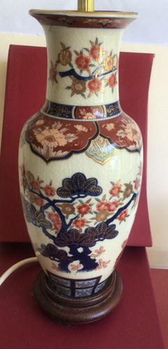 Satsuma vase converted lamp - to,