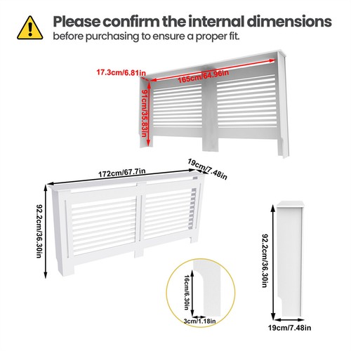 Extra tall radiator cover - radiator, 92cm