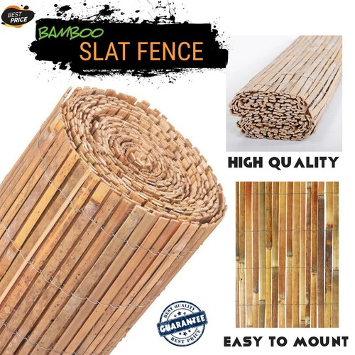 Bamboo slat fence - 4m, screen