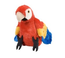 RED PARROT SOFT TEDDY BEAR TOY