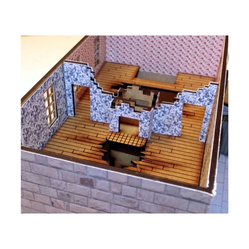 28mm mdf ww2 ruined - mdf,