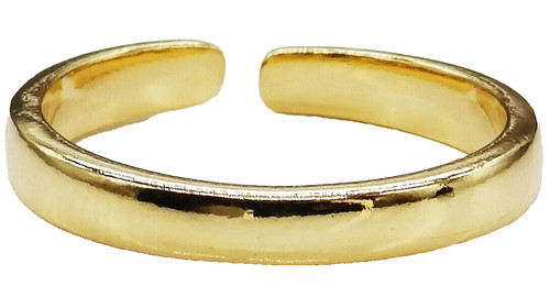 Gold toe ring - adjustable, 18ct