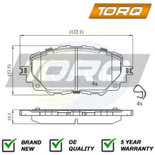 Brake Pads Set Front Torq Fits