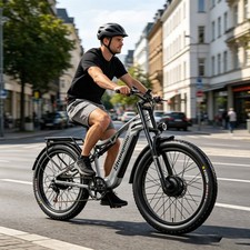 Dual Motor E-Bike 26" Fat Tyre