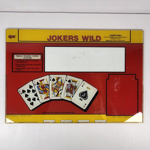 Sigma jokers wild video - jokers, poker