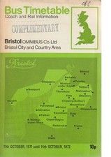 BRISTOL BUS TIMETABLE BOOK