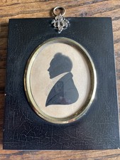 Antique Portrait Silhouette Of A Gentleman ‘taken In The Year 1809’