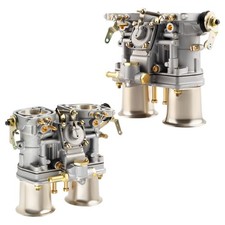 40 IDF twin carburetor for VW Beetle Bug Fiat Porsche w/ air horns best Castings