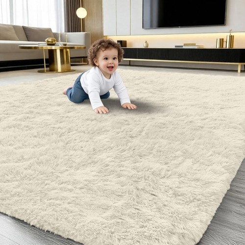Fluffy rugs large shaggy - large, rug