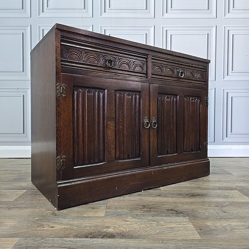 Vintage oak sideboard cabinet - vintage,