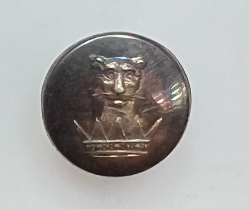 Antique livery button leopards - antique,
