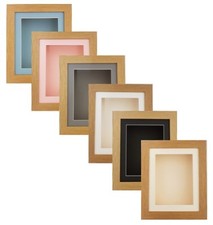 3D 3/4" Deep Box 5"x4"12"x10" Oak Effect Picture PhotoCast Frame Scrabble Medal