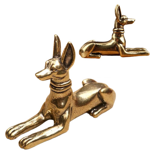 Brass egyptian hound - brass,