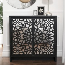 Modern Black Oak Sideboard
