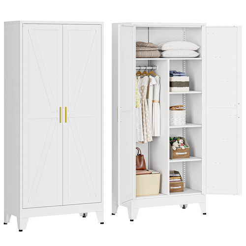 Metal armoire wardrobe - 71,