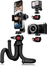 Lammcou Phone Tripod Flexible, Octopus Camera Gorrila Pod Bendy Legs Grip