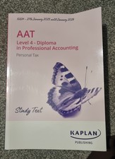 Kaplan AAT Level 4 Personal Tax 2025-2026 Essential Books