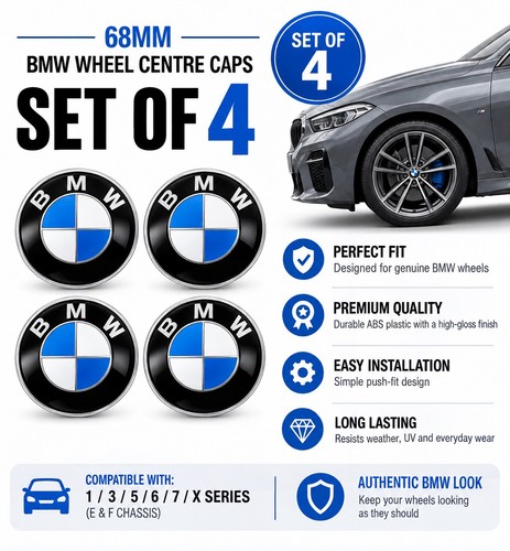 Bmw 68mm wheel - bmw, set