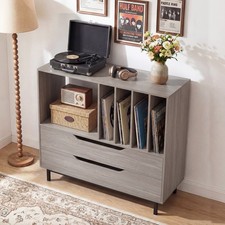 Record storage cabinet retro - storage,