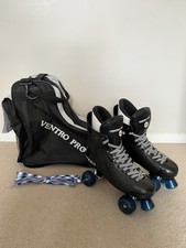 Ventro Pro Turbo Quad Roller Skates UK 7 EU 41 With Bag & Spare Laces - VGC