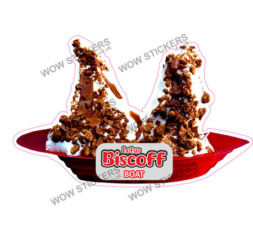 Biscoff crumb boat - boat, cream