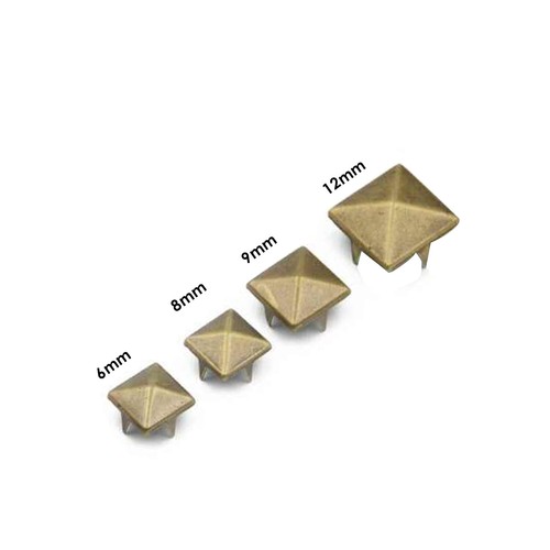 Metal pyramid shape punk studs - pyramid,