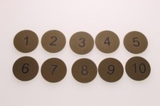 1 to 10 -30mm Engraved Discs