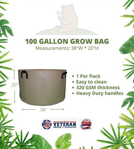 100 gallon grow bag - grow, bag,