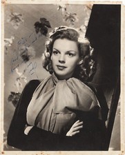 JUDY GARLAND Signed Photograph