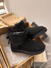 Ugg Classic Bailey Bow Ribbon Boots Sheepskin Women US4-US9 (Water Resistant)