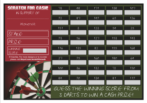 Fundraising scratch cards - scratch,