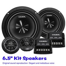 2 Way Car Audio Component Speaker 4 Ohm Max 160W Subwoofer Speakers Set 6.5 Inch