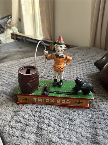 Vintage cast iron trick dog - cast,