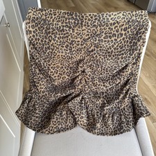 Zara Leopard Mini Skirt Size L Or 12/14