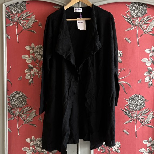 Brora long black cashmere - brora,