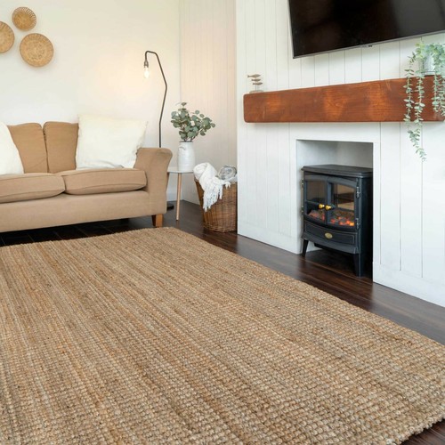 Large jute rugs - rugs, natural
