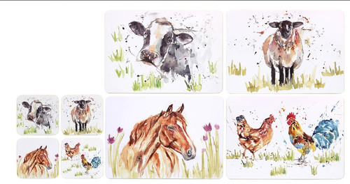 Cockerel cow horse - 4x, horse,