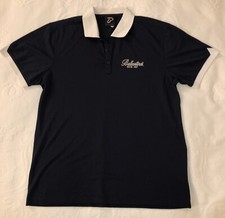 NEW IJP Design Ian Poulter Golf Polo Shirt Navy & White Men’s L Ballantine’s