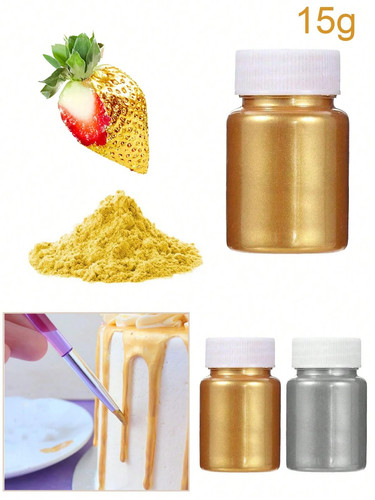2pcs gold luster dust powder - gold,