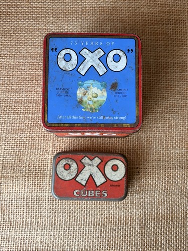 Vintage oxo tin - vintage,