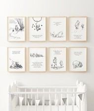 Nursery print winnie the - a4,